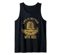 Life is Better with Bees - Bee Hive, Earth Day, Environment Tank Top