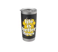 Life is Better with Bees in Harmony with Bees Stainless Steel Insulated Tumbler