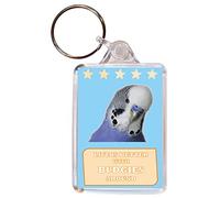 Life is Better with Budgies Around - Double Sided Large Keyring