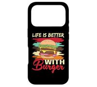 Life is Better with Burger Funny Fast Food Lover Case for iPhone 17 Pro