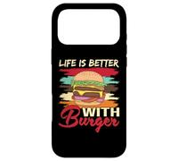Life is Better with Burger Funny Fast Food Lover Case for iPhone 17 Pro Max