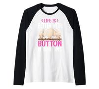 Life is Better with Button Mushrooms Raglan Baseball Tee