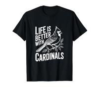 Life is Better with Cardinals Value Graphic T-Shirt, Men, Black, S