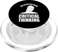 Life Is Better With Critical Thinking PopSockets PopGrip for MagSafe