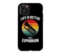 Life is Better with Euphonium Vintage Horn Instrument Case for iPhone 11 Pro