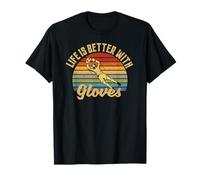 Life is Better with Gloves Goalie Retro Vintage T-Shirt