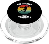 Life is Better with Handball Vintage Hand Ball PopSockets PopGrip for MagSafe