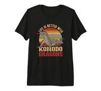 Life is Better with Komodo Dragons Gift for a Reptile Owner Premium T-Shirt