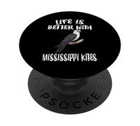Life Is Better With Mississippi Kites Birds PopSockets Adhesive PopGrip