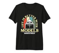 Life is Better with Models Retro Architectural Architecture Premium T-Shirt
