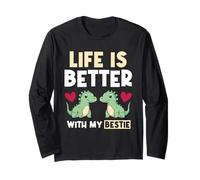 Life is Better with My Bestie Best Friend Cute Besties Long Sleeve T-Shirt