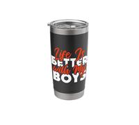 Life is Better with My Boys Stainless Steel Insulated Tumbler