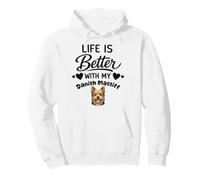 Life is better with my Broholmer Danish Mastiff Dog Pullover Hoodie