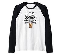 Life is Better with My Broholmer Danish Mastiff Dog Raglan Baseball Tee