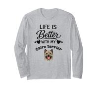 Life is Better with My Cairn Terrier Cairn Terrier Dog Long Sleeve T-Shirt