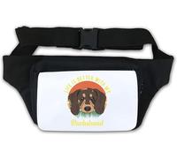 Life is Better with My Dachshund Dog Waist Bag Fanny Pack White