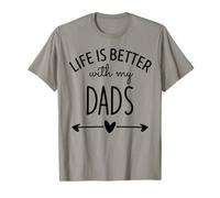 Life is Better with My Dads Shirt,2 Dads I Love My Two Dads T-Shirt
