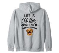 Life is better with my Danish Mastiff Broholmer Dog Zip Hoodie