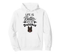 Life is better with my Dutchie Dutch Shepherd Dog Pullover Hoodie