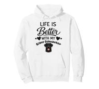 Life is better with my Giant Schnauzer Giant Schnauzer Dog Pullover Hoodie