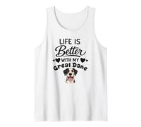 Life is Better with My Great Dane Great Dane Dog Tank Top