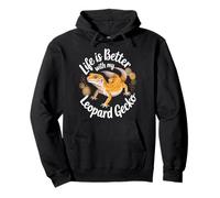 Life Is Better With My Leopard Gecko Pullover Hoodie