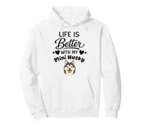 Life is better with my Mini Husky Alaskan Klee Kai Dog Pullover Hoodie