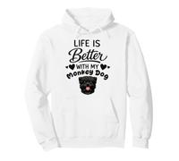 Life is better with my Monkey Dog Affenpinscher Dog Pullover Hoodie