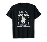 Life is Better with My Trombone and Astronauts T-Shirt