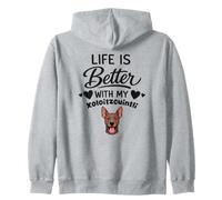 Life is better with my Xoloitzcuintli Xoloitzcuintli Dog Zip Hoodie