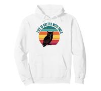 Life Is Better With Owls Pullover Hoodie