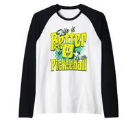 Life is Better with Pickleball Raglan Baseball Tee