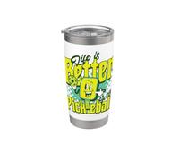 Life is Better with Pickleball Stainless Steel Insulated Tumbler