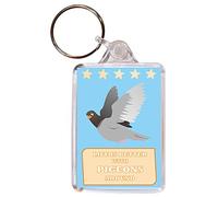 Life is Better with Pigeons Around - Double Sided Large Keyring