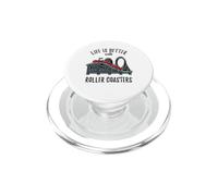 Life Is Better With Roller Coasters Kids PopSockets PopGrip for MagSafe
