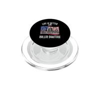 Life Is Better With Roller Coasters PopSockets PopGrip for MagSafe