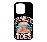 Life Is Better With Sand Between My Toes Starfish Beach Case for iPhone 15 Pro