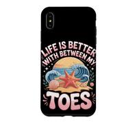 Life Is Better With Sand Between My Toes Starfish Beach Case for iPhone XS Max