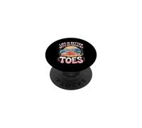 Life Is Better With Sand Between My Toes Starfish Beach PopSockets Adhesive PopGrip