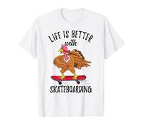 Life is Better with Skateboarding Value Graphic T-Shirt, Men, White, S