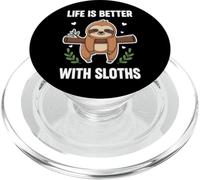 Life Is Better With Sloths PopSockets PopGrip for MagSafe