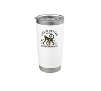 Life is Better with Spider Monkeys Funny Monkey Lover Stainless Steel Insulated Tumbler