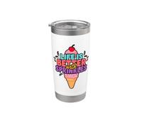 Life is Better with Sprinkles Cute Ice Creams Lover Stainless Steel Insulated Tumbler