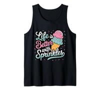 Life is Better with Sprinkles Ice Cream Tank Top