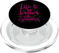 Life Is Better With Sprinkles PopSockets PopGrip for MagSafe