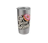 Life is Better with Sprinkles Stainless Steel Insulated Tumbler