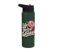 Life is Better with Sprinkles Stainless Steel Insulated Water Bottle