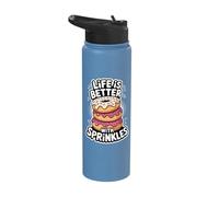 Life is Better with Sprinkles Stainless Steel Insulated Water Bottle