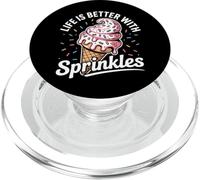 Life Is Better With Sprinkles Sweet Ice Cream Lover PopSockets PopGrip for MagSafe