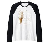 Life is Better with Sprinkles Sweet Ice Cream Lover Raglan Baseball Tee